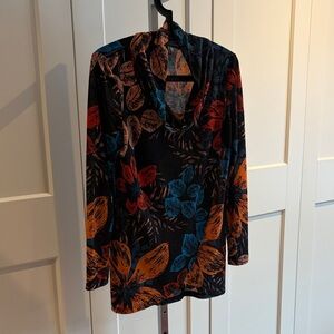 Frank Lyman Design Multicolor Floral Long Sleeve Dress